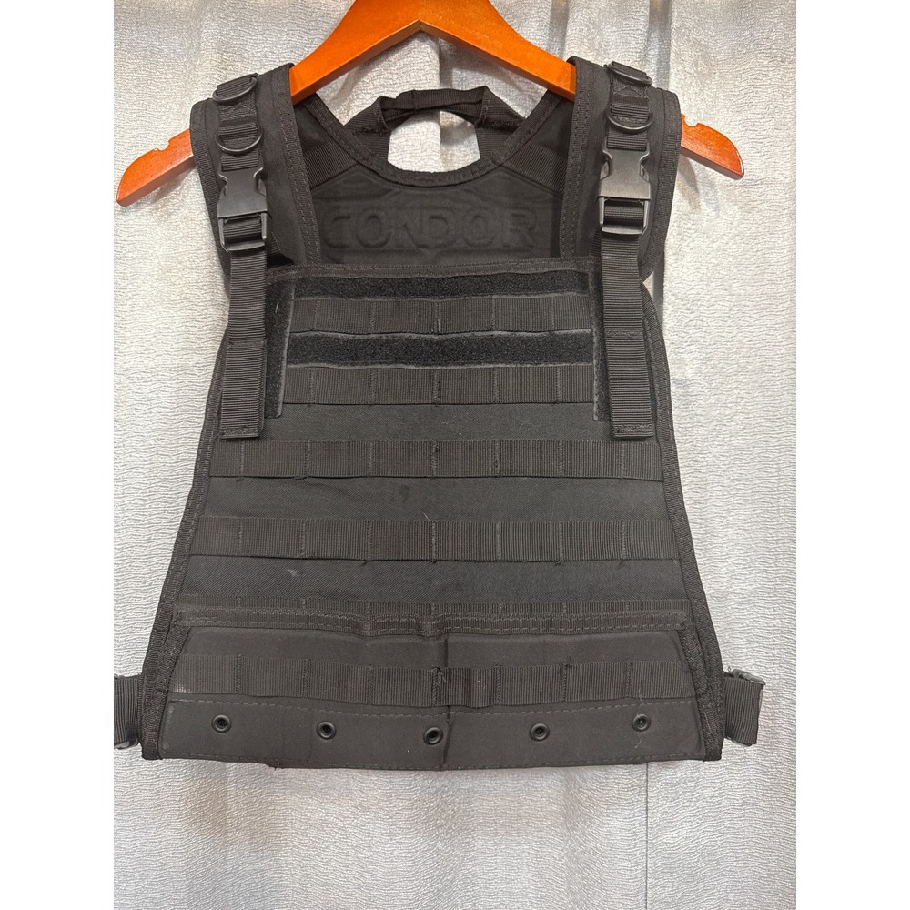 Condor Tactical MOLLE Plate Carrier Vest Black Adjustable Modular Chest Rig